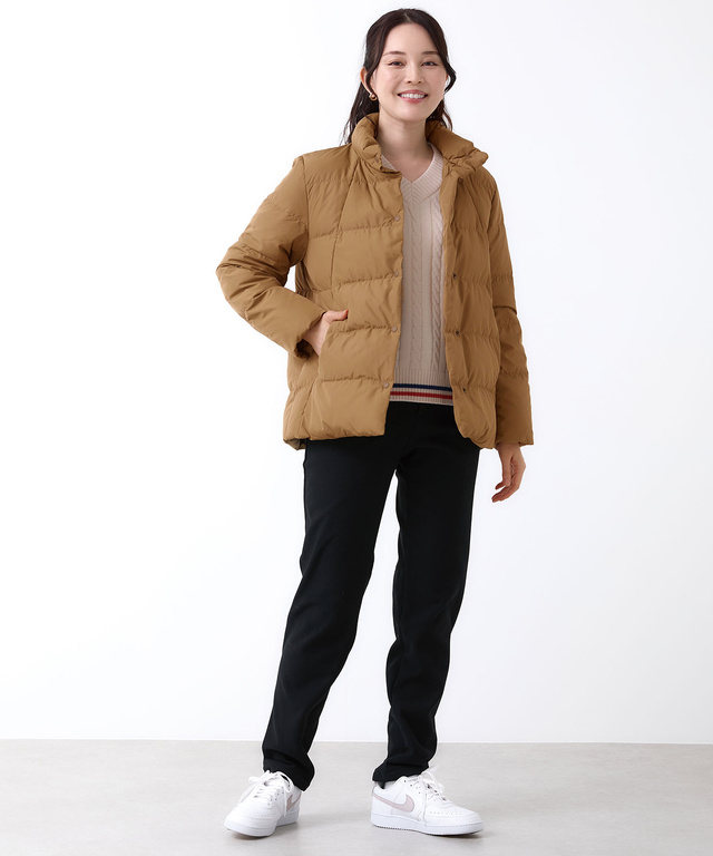 スタンドカラー ダウンジャケット