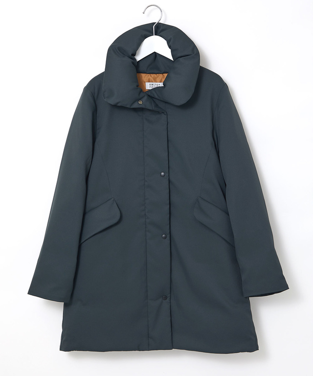 ツイル ロングダウンコート【撥水加工】
