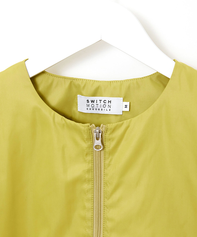 中綿 ノーカラー ブルゾン