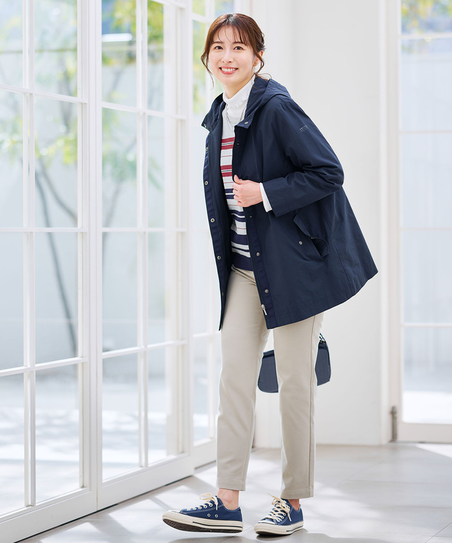 ミドル丈 フーデッドアウター