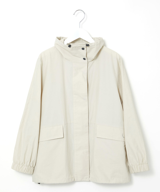 コットンナイロン スタンドカラー ブルゾン