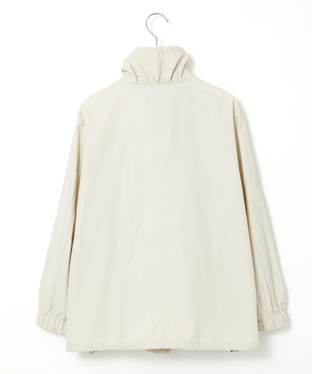 コットンナイロン スタンドカラー ブルゾン