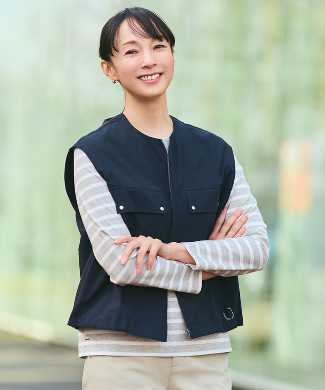 ストレッチ コンパクト ベスト【手洗いOK】