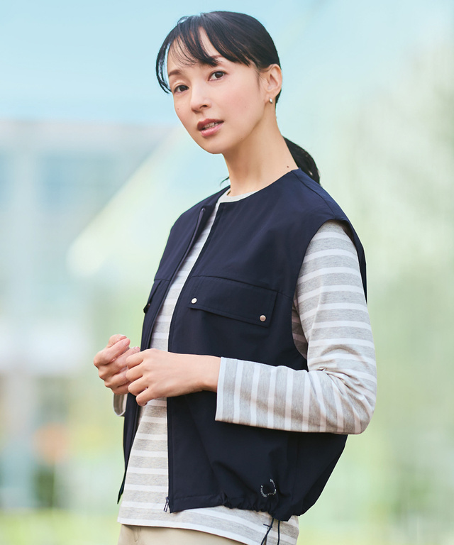 ストレッチ コンパクト ベスト【手洗いOK】