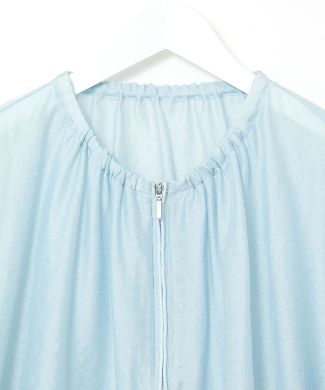 ギャザーデザイン シアーブルゾン【手洗いOK】