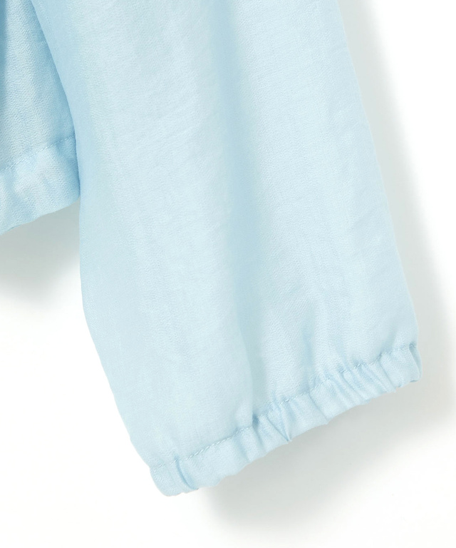 ギャザーデザイン シアーブルゾン【手洗いOK】