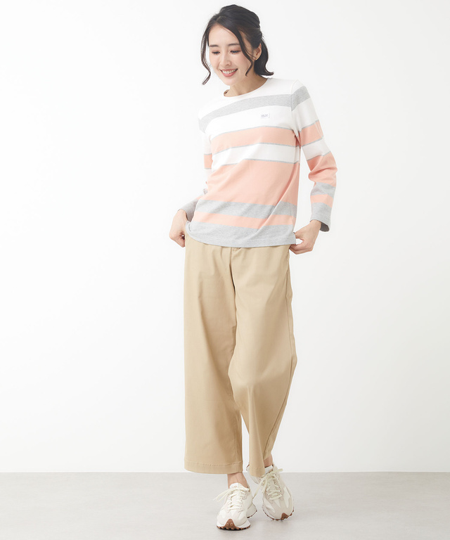 ストレッチ セミワイド パンツ