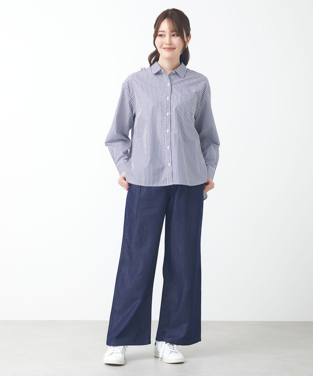 セミワイド デニム パンツ