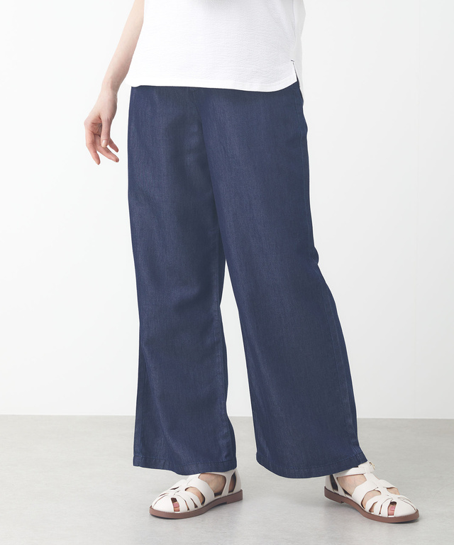 セミワイド デニム パンツ