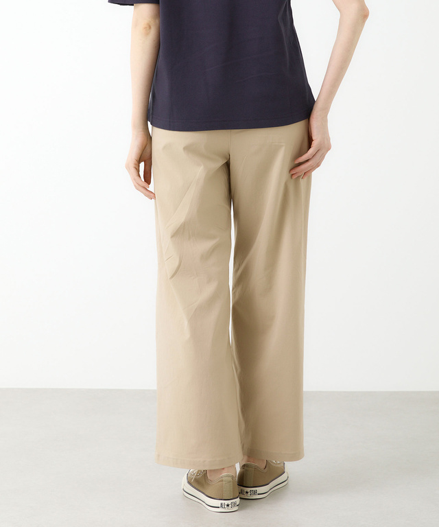ウエストゴム ワイド ストレッチ パンツ