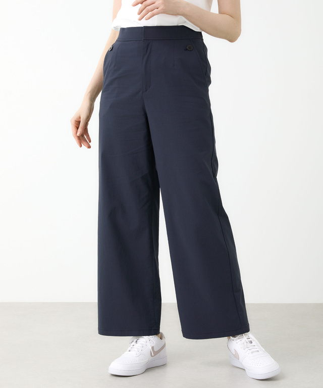 ウエストゴム ワイド ストレッチ パンツ