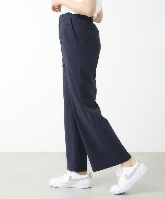 ウエストゴム ワイド ストレッチ パンツ