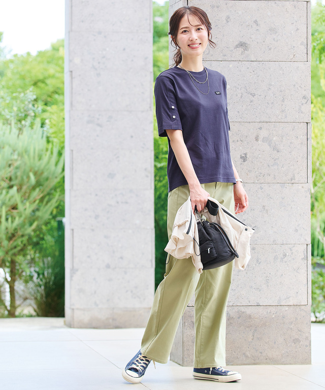 カーブ シルエット パンツ