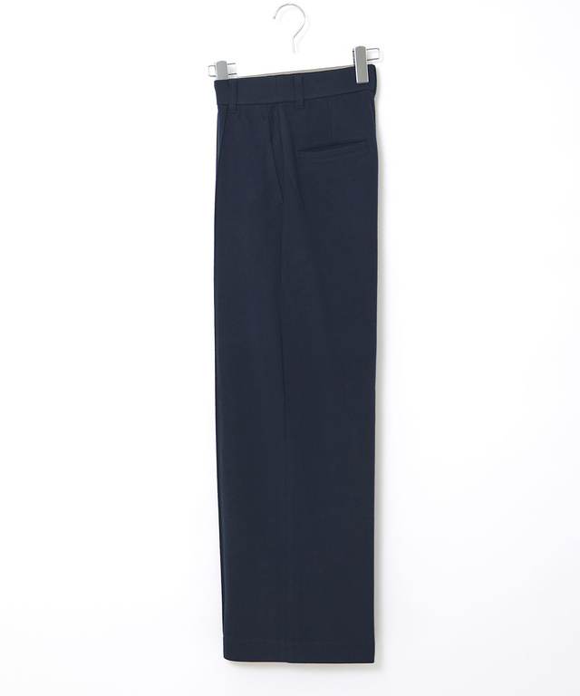 ジャージ素材 セミワイド パンツ