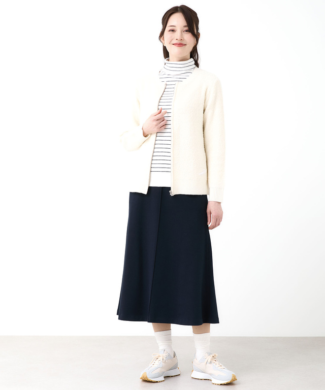 ジャージー セミフレア スカート