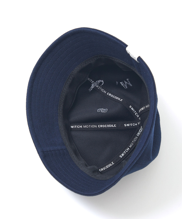 飛び柄 ロゴ刺繍 ハット