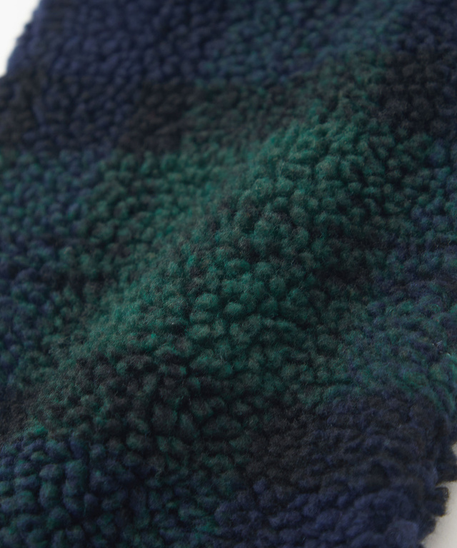 チェック柄 ボア マフラー