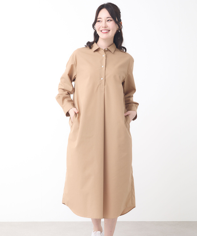 プルオーバー ワンピース【シワになりにくい】