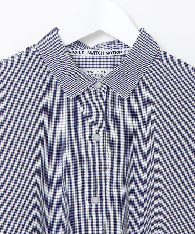 ギンガムチェック シャツ チュニック