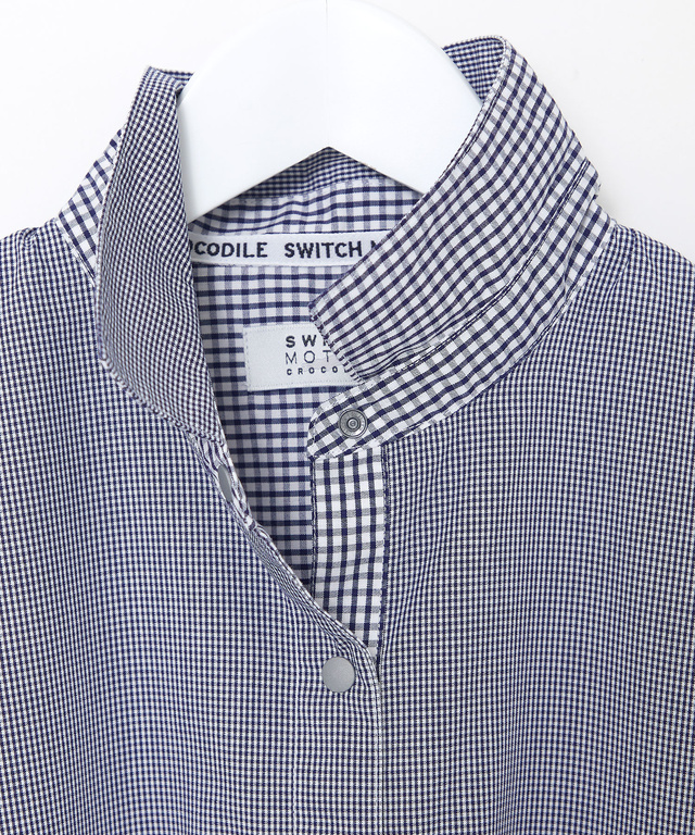 ギンガムチェック シャツ チュニック